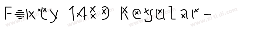 Fonty 1489 Regular字体转换 Fonty 1489 Regular字体转换